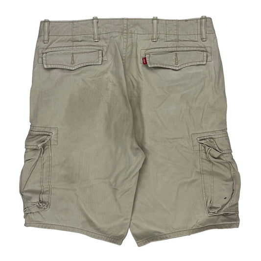 Levis Cargo Shorts - 34W 11L Beige Cotton