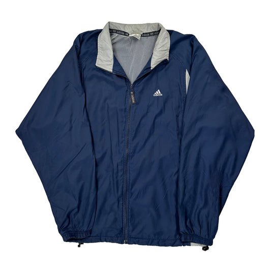 Adidas Windbreaker - Medium Blue Polyester