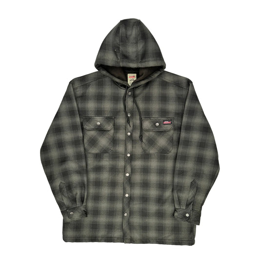 Dickies Checked Jacket - Large Grey Polyester