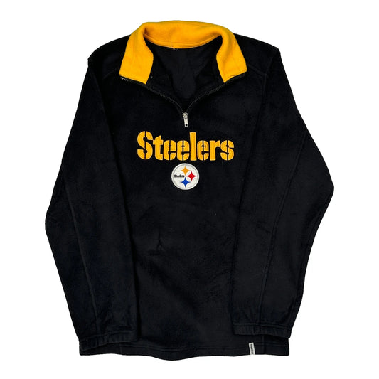 Vintage Steelers Nfl Football Fleece - XS Black Polyester