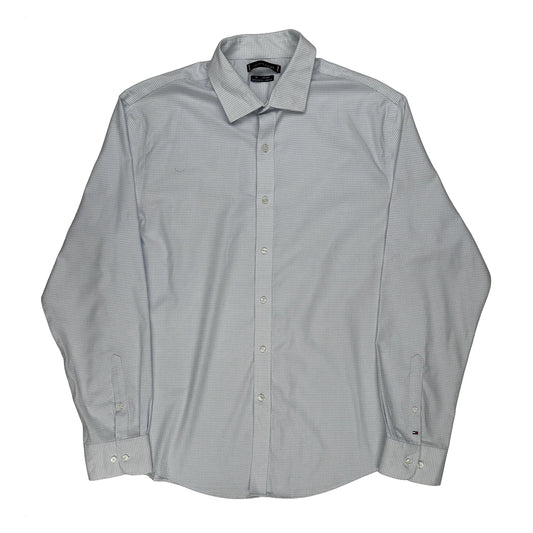 Vintage Tommy Hilfiger Checked Shirt - XL Blue Cotton