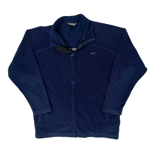 Nike Fleece - Large Navy Polyester