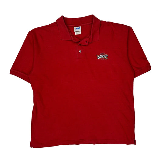Cleveland Cavaliers Nba Polo Shirt - Large Red Cotton