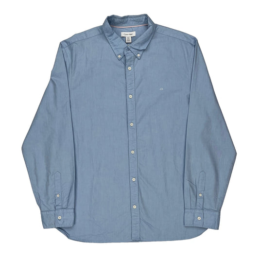 Calvin Klein Shirt - XL Blue Cotton