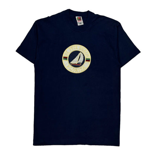 St. Pete Beach Florida Fruit Of The Loom Single Stitch T-Shirt - Large Navy Cotton