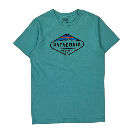 Patagonia Slim Fit T-Shirt - Medium Blue Cotton