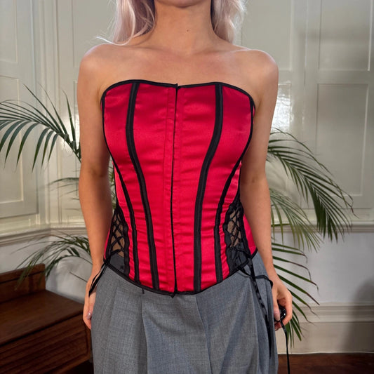 Vintage red Charlotte Russe Corset - womens small