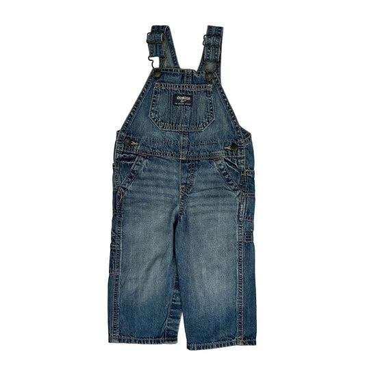 Age 18 Months Oshkosh Dungarees - 2XS Light Wash Denim