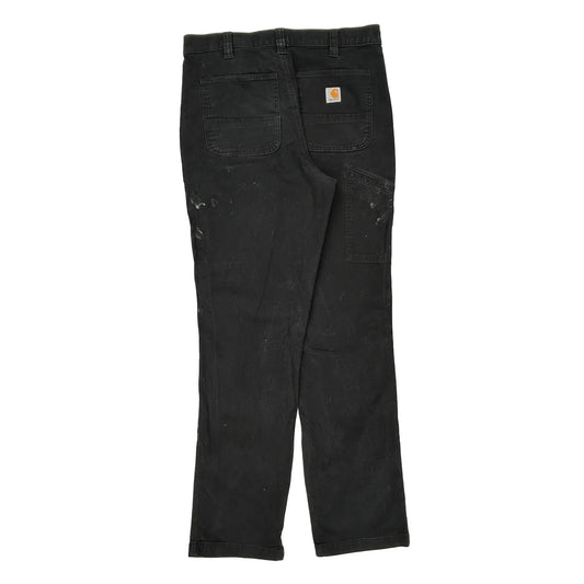 Carhartt Cargo Trousers - 34W 35L Black Cotton Blend