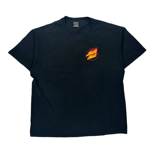 Santa Cruz Graphic T-Shirt - XL Black Cotton