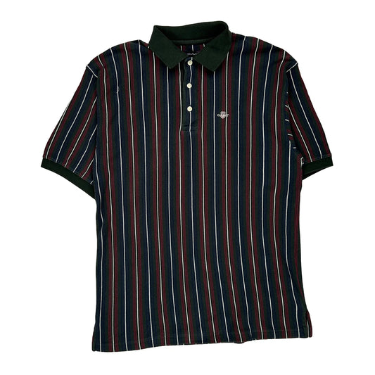 Gant Striped Polo Shirt - Medium Multicoloured Cotton