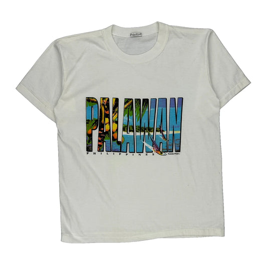 Palawan Unbranded Single Stitch T-Shirt - Large Multicoloured Cotton