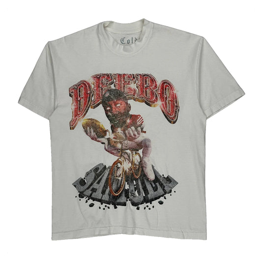 Problemz 19 Gold Graphic T-Shirt - Medium White Cotton