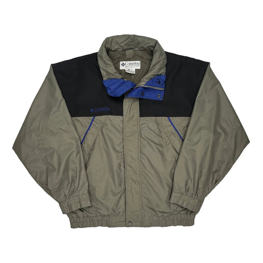 Columbia Windbreaker - Large Grey Nylon