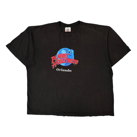 Vintage Orlando Planet Hollywood Single Stitch T-Shirt - 2XL Black Cotton