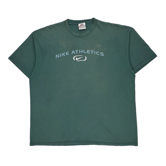 Made In USA Nike Spellout T-Shirt - XL Green Cotton
