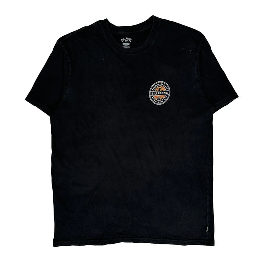 Billabong Graphic T-Shirt - XL Black Cotton