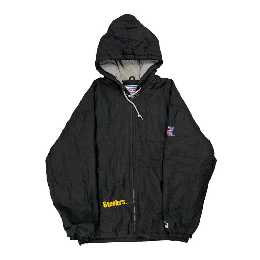 Steelers Starter Nfl Windbreaker - XL Black Polyester