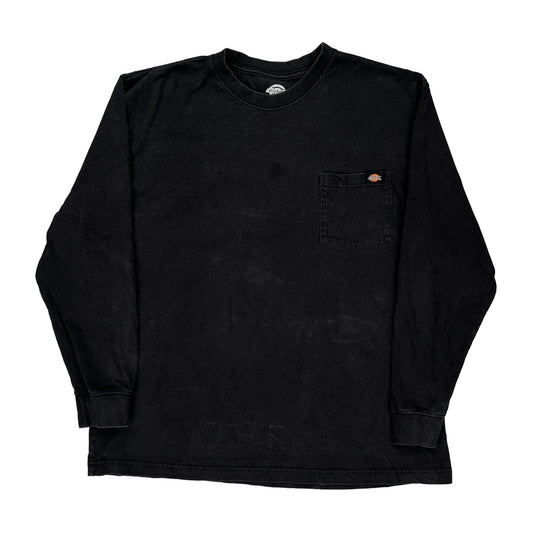 Dickies Long Sleeve T-Shirt - XL Black Cotton