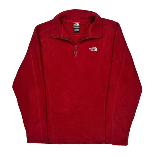 The North Face Fleece - Large Red Polyester