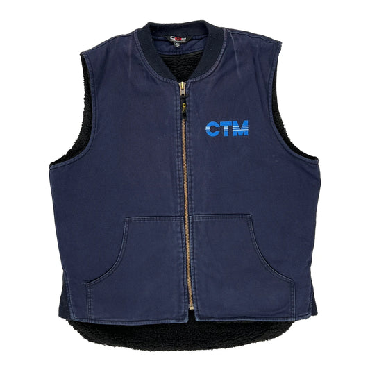 Vintage Cx2 Gilet - Large Navy Cotton