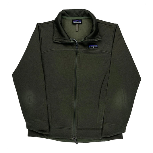 Vintage Patagonia Fleece Jacket - Medium Green Polyester