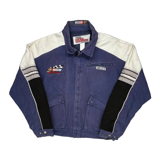 Racing Champions Apparel Nascar Jacket - 2XL Navy Cotton