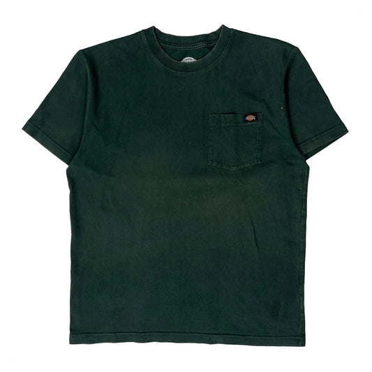 Dickies T-Shirt - Large Green Cotton