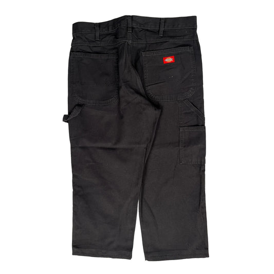 Dickies Carpenter Trousers - 36W 24L Black Cotton