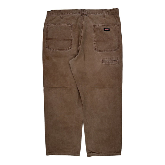 Dickies Cord Trousers - 38″ Waist Brown Cotton