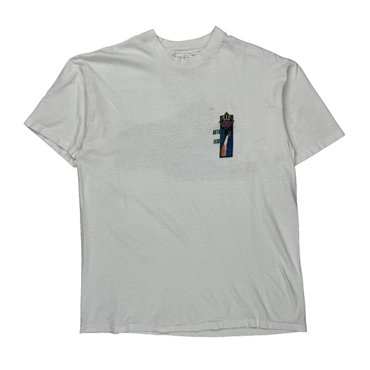 Vintage Space Shuttle Discovery Hanes Graphic T-Shirt - Large White Cotton