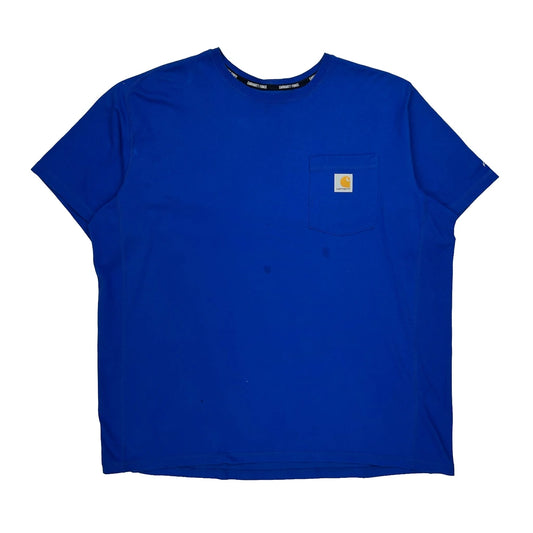 Vintage Carhartt Force Carhartt T-Shirt - XL Blue Cotton
