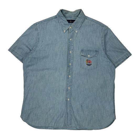 Ralph Lauren Denim Shirt - XL Blue Cotton