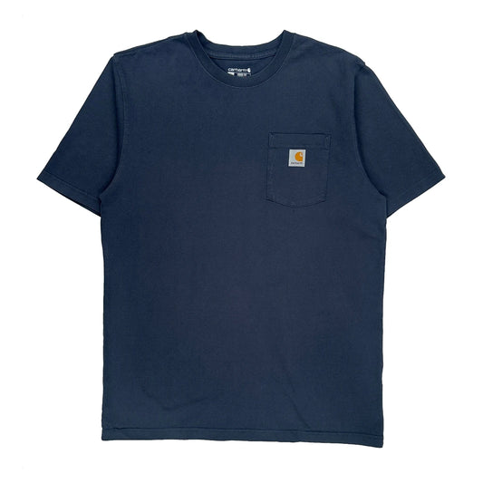 Carhartt T-Shirt - Large Blue Cotton
