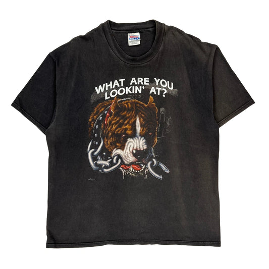 Hanes Graphic T-Shirt - XL Black Cotton