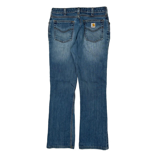 Carhartt Boot Cut Jeans - 32W UK 12 Blue Denim