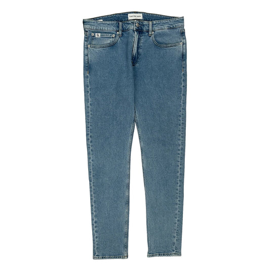 Calvin Klein Skinny Jeans - 35W 33L Blue Cotton Blend