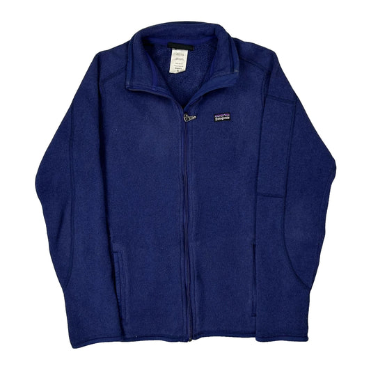 Vintage Patagonia Fleece Jacket - Medium Blue Polyester