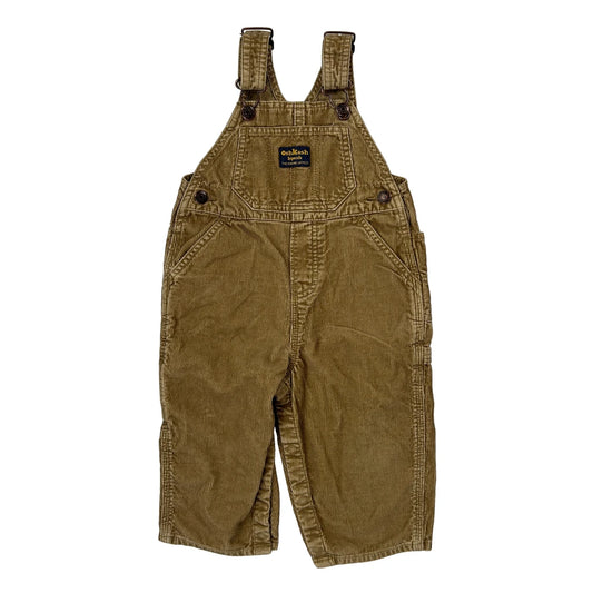 Age 18 Months Oshkosh Dungarees - 2XS Brown Cotton