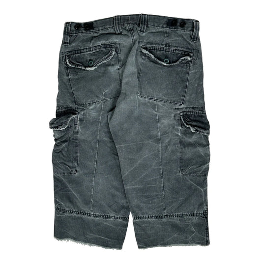 Armani Exchange Cargo Shorts - 32W 14L Grey Cotton