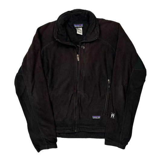 Vintage Patagonia Fleece Jacket - Medium Black Polyester