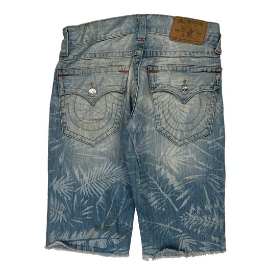 True Religion Denim Shorts - 31W 11L Light Wash Denim