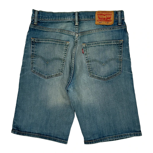 569 Levis Denim Shorts - 33W 11L Blue Cotton