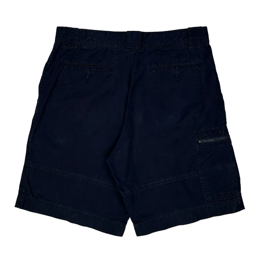 Nautica Cargo Shorts - 34W 10L Navy Cotton