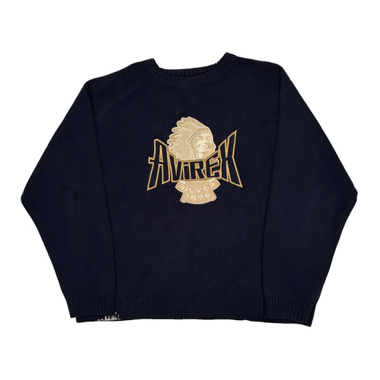 Avirex Graphic Jumper - XL Navy Cotton