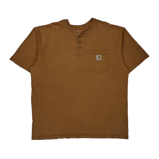 Carhartt T-Shirt - XL Brown Cotton