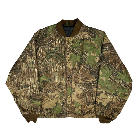 Realtree Camo Bomber Jacket - 2XL Camo Cotton