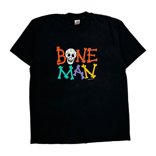 Vintage Fruit Of The Loom Single Stitch T-Shirt - XL Black Cotton