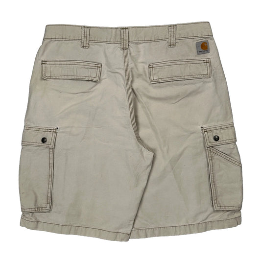 Carhartt Cargo Shorts - 34W 10L Beige Cotton