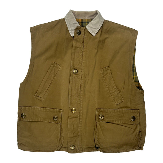 Barbour Gilet - Large Brown Cotton